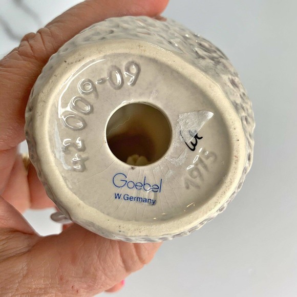 Vintage Blue Goebel Christmas Angel Candle Holder - Picture 2 of 8